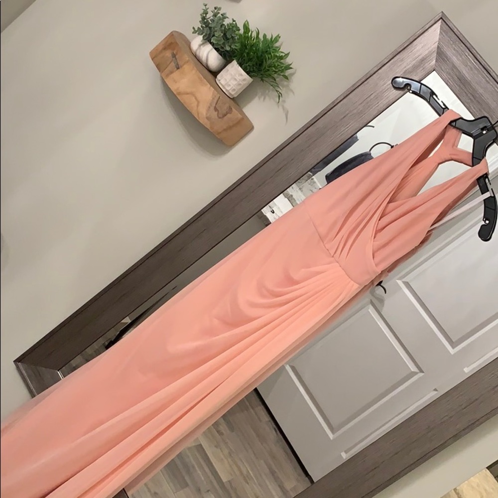 David’s Bridal Soft Pink Dress